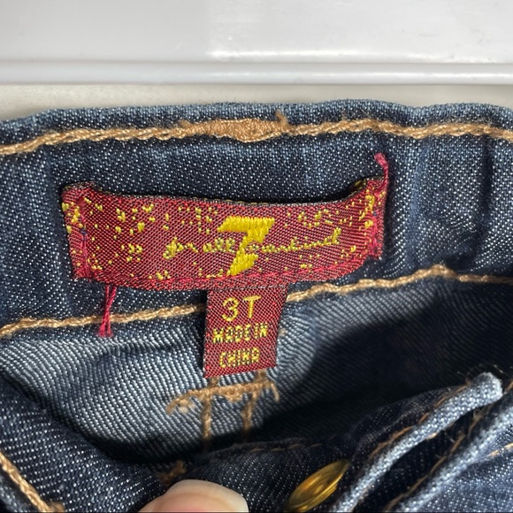 7 For All Mankind Skinny Jeans 3T - Picture 3 of 5